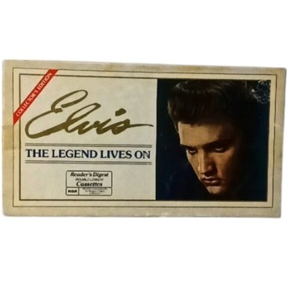 Elvis Presley Elvis The Legend Lives On 3 Cassettes Readers Digest 1986 SEALED - Picture 1 of 6